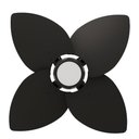 Ver imagem 4 de Ventilador de Teto Natuvent Dahlia Led 4 Pás Madeira Preto 6500k Branco Frio, Luz Branca 127v