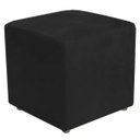 Ver imagem 1 de Puff Quadrado Decorativo L02 Sala de Estar Suede Preto - Lyam Decor