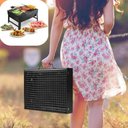 Ver imagem 6 de Churrasqueira Portátil Mini a Carvão Completa com Grelha Dobrável e Maleta para Camping, Praia e Laz