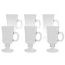 Canecas Milkshake Bebida Vidro Capuccino 240ml Kit 6 Cafe Cha Chocolate - 1
