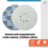 Kit 10 Disco de Lixa Branco com Fixação Autoadesiva Starfer 225mm Grão 120 para Lixadeira - 3