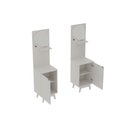 Ver imagem 2 de Conjunto de Banheiro C/ Pés Bn3684 S/ Cuba C/ 1 Porta e Espelho Branco - Tecno Mobili