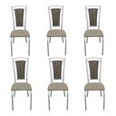 Ver imagem 2 de Kit 6 Cadeiras Paris Branca Cozinha Aço Tubolar Confortável Jantar