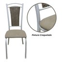 Ver imagem 3 de Kit 6 Cadeiras Paris Branca Cozinha Aço Tubolar Confortável Jantar