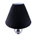 Ver imagem 2 de Abajur Charlot 51cm Base Metal Escovado E27 Max 60W Cúpula Preta