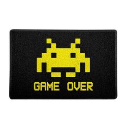 Capacho Gamer Decoração Geek 60x40cm Game Over - 1