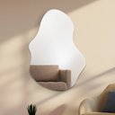 Ver imagem 1 de Espelho Orgânico Luxo Decorativo de Parede Quarto Sala Banheiro 80 X 50 Grande