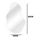 Ver imagem 4 de Espelho Orgânico Luxo Decorativo de Parede Quarto Sala Banheiro 80 X 50 Grande
