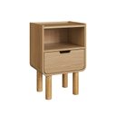 Ver imagem 5 de Mesa de Cabeceira Orgânica com 1 Gaveta Linha Aura Marrom