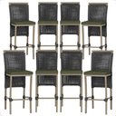 Ver imagem 1 de 8 Banqueta em Alumínio Roma Fendi Corda Náutica Tecido 13
