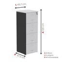 Ver imagem 4 de Arquivo de Madeira 4 Gavetas Of04gp25