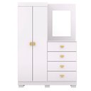 Ver imagem 7 de Comoda Roupeiro Espelho 120 Cm 2 Portas 20034 Branco Camarim Flex
