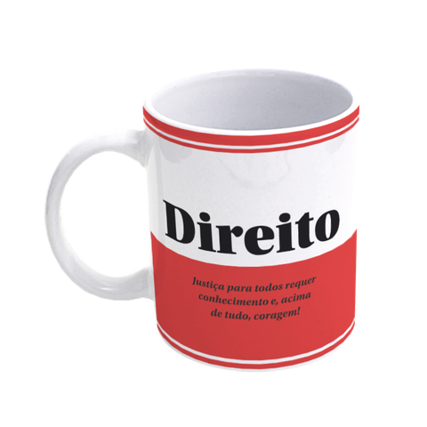 Caneca De Porcelana Profissões - Direito