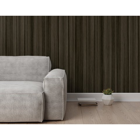 Papel de Parede Textura Madeira Escura Arte Destaque 3,50 Metros