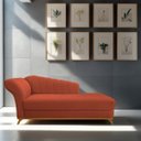 Ver imagem 2 de Diva Recamier Vanessa 160cm Lado Direito Suede Adj Decor Terracota