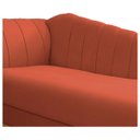 Ver mais imagens de Diva Recamier Vanessa 160cm Lado Direito Suede Adj Decor Terracota