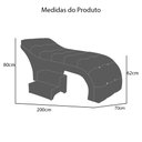 Ver imagem 5 de Maca Mesa Estética Facial Cílios Sobrancelhas Salão Massagem Veludo 70 cm - Estopar Maca Botonê Velu