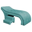 Ver imagem 1 de Maca Mesa Estética Facial Cílios Sobrancelhas Salão Massagem Veludo 70 cm - Estopar Maca Botonê Velu