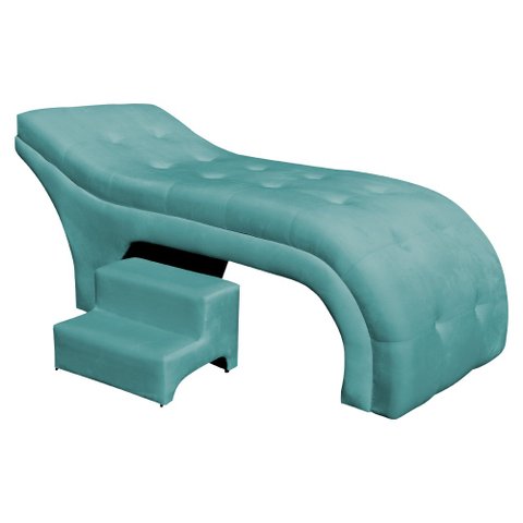 Maca Mesa Estética Facial Cílios Sobrancelhas Salão Massagem Veludo 70 cm - Estopar Maca Botonê Velu