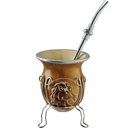 Ver imagem 1 de Kit de Cuia e Bomba para Chimarrão Terere Mate com Tripé