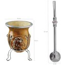 Ver imagem 3 de Kit de Cuia e Bomba para Chimarrão Terere Mate com Tripé