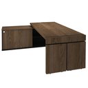 Ver mais imagens de Mesa Diretor em L com Tomada Tamburato A06 Marrom/Preto - Mpozenato Executiva