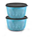 Ver imagem 1 de Tupperware Tigela Visual 1,5 Litro Azul e Preto Hermetica 2 Peças