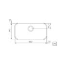 Ver imagem 2 de Cuba n.2 Tramontina Lavínia Perfecta em Aço Inox Polido 56 x 34 x 14 cm com Válvula 94054407
