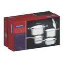 Ver imagem 3 de Jogo de panelas Tramontina 65460/020 4 Peças em Aço inox Fundo Triplo