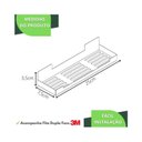 Ver mais imagens de Porta Shampoo com Adesivo Suporte Banheiro Preto F.elg