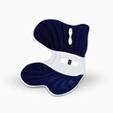 Ver imagem 1 de Almofada de Apoio Lombar para Cadeira Correção de Postura Coluna Tamanho Gg Azul Ergonômica
