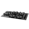 Cooktop Vidro 5 Queimadores Tripla Chama Lateral Suggar Preto Fg5535Vp Bivolt - 1