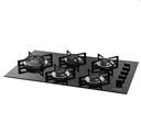Ver imagem 1 de Cooktop Vidro 5 Queimadores Tripla Chama Lateral Suggar Preto Fg5535Vp Bivolt