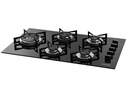Ver imagem 3 de Cooktop Vidro 5 Queimadores Tripla Chama Lateral Suggar Preto Fg5535Vp Bivolt