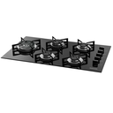 Ver imagem 3 de Cooktop Vidro 5 Queimadores Tripla Chama Lateral Suggar Preto Fg5535Vp Bivolt