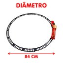Ver imagem 5 de Brinquedo Trem Locomotiva Natal Trilho Elétrico 18pçs 84cm