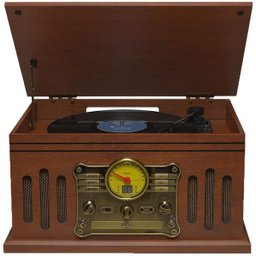 Vitrola Raveo Stadio Toca-Discos Cassete Cd Rádio  USB/Sd Bluetooth Bivolt Reproduz e Grava - 2