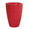 Kit 2 Vaso Planta 80x50 Oval Moderno Polietileno BGPLASTICOS VERMELHO PAU BRASIL 005 - 19