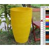Kit 2 Vaso Planta 80x50 Oval Moderno Polietileno BGPLASTICOS VERMELHO PAU BRASIL 005 - 8