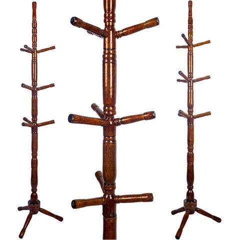 CABIDEIRO DE CHÃO MANCEBO DE MADEIRA 9 GANCHOS