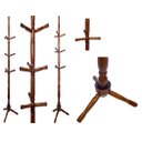 Ver imagem 2 de CABIDEIRO DE CHÃO MANCEBO DE MADEIRA 9 GANCHOS