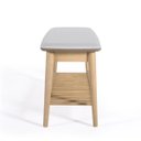 Ver imagem 2 de Banco Sapateira com Prateleira Ripada Liva 100 Cm Tauari Cinza