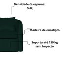 Ver imagem 7 de Kit 02 Poltrona Decorativa Recepção Escritório Veludo Alana Cor:verde
