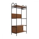 Ver imagem 3 de Closet Oasis 1 Porta 3 Prateleiras Preto/nature - Art Panta