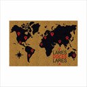 Ver imagem 2 de TAPETE CAPACHO VIAJANTE, MAPA MUNDI.