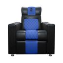 Ver imagem 3 de Poltrona Gamer Streamer Sparta com Carregador Usb Corino Preto/azul Sofa Store