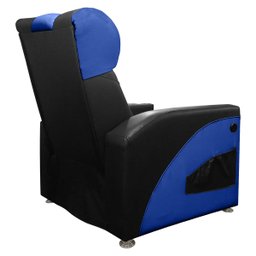 Poltrona Gamer Streamer Sparta com Carregador Usb Corino Preto/azul Sofa Store - 4