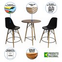 Ver imagem 2 de Mesa Bistrô Eames Eiffel Amêndoa com 2 Banquetas Pretas de Madeira
