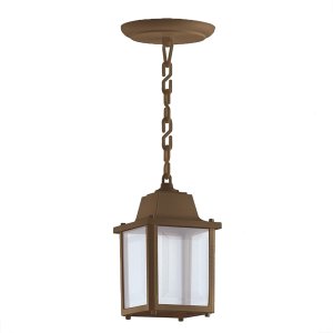 Luminária Pendente Externo Colonial Plastico Marrom Alz15