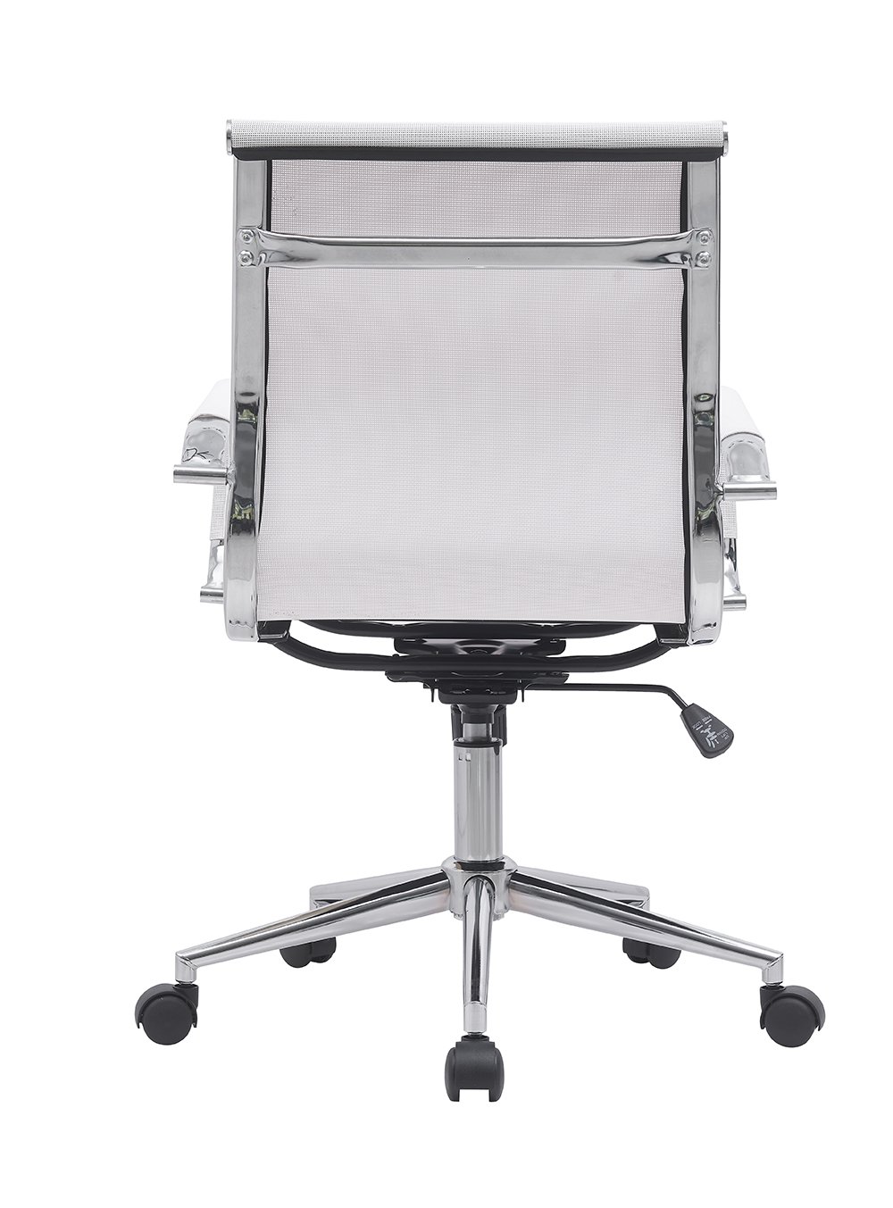 Cadeira Escritório Diretor Eames em Tela - Branca:2 Cadeiras - 6